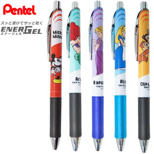 Pentel 펜텔 에너겔 샤프(0.5mm) 미키&amp;미니/에리얼/라푼젤/앨리스/칩앤데일