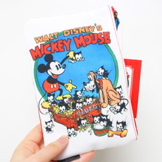 디즈니 포스터아트 미키마우스&amp;플루토 플랫파우치
