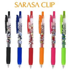 ZEBRA SARASA CLIP x 디즈니 캐릭터 사라사 클립 젤 잉크 볼펜(0.5mm)