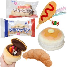 재미있는 패러디 문구 초코소라빵 크로와상 핫케익 핫도그 빵 미니필통 파우치